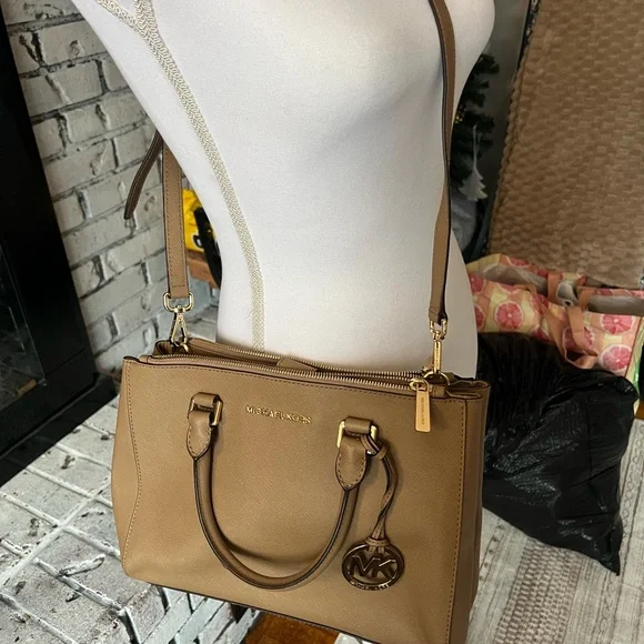 Michael Kors Brown Leather Satchel - Picture 2 of 5